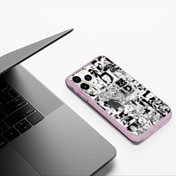 Чехол iPhone 11 Pro матовый МОБ ПСИХО 100, цвет: 3D-розовый — фото 2