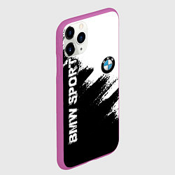 Чехол iPhone 11 Pro матовый BMW, цвет: 3D-фиолетовый — фото 2