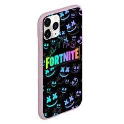 Чехол iPhone 11 Pro матовый FORTNITE MARSHMELLO, цвет: 3D-розовый — фото 2