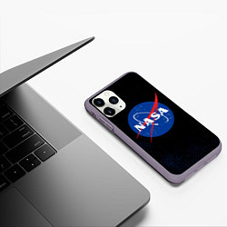 Чехол iPhone 11 Pro матовый NASA НАСА, цвет: 3D-серый — фото 2