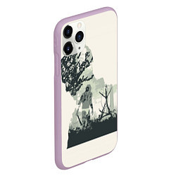 Чехол iPhone 11 Pro матовый Настоящий детектив, цвет: 3D-сиреневый — фото 2