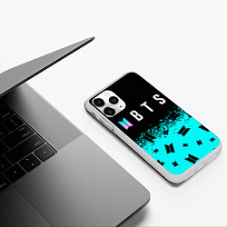Чехол iPhone 11 Pro матовый BTS БТС, цвет: 3D-белый — фото 2