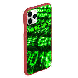 Чехол iPhone 11 Pro матовый MINECRAFT, цвет: 3D-красный — фото 2