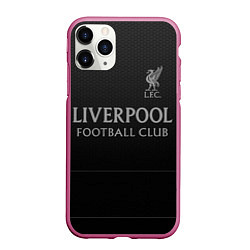 Чехол iPhone 11 Pro матовый LIVERPOOL, цвет: 3D-малиновый