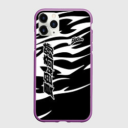 Чехол iPhone 11 Pro матовый JoJo Bizarre Adventure, цвет: 3D-фиолетовый