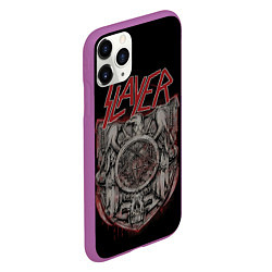 Чехол iPhone 11 Pro матовый Slayer, цвет: 3D-фиолетовый — фото 2