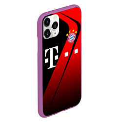 Чехол iPhone 11 Pro матовый FC Bayern Munchen Форма, цвет: 3D-фиолетовый — фото 2