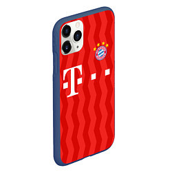 Чехол iPhone 11 Pro матовый FC Bayern Munchen униформа, цвет: 3D-тёмно-синий — фото 2