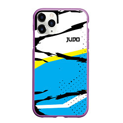 Чехол iPhone 11 Pro матовый Judo, цвет: 3D-фиолетовый