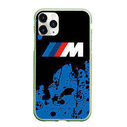 Чехол iPhone 11 Pro матовый BMW БМВ, цвет: 3D-салатовый