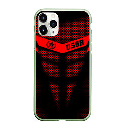 Чехол iPhone 11 Pro матовый Экзоскелет СССР