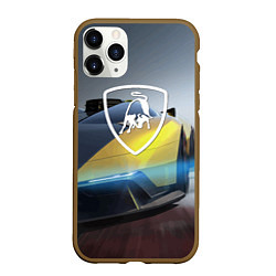 Чехол iPhone 11 Pro матовый Lamborghini - Italy, цвет: 3D-коричневый