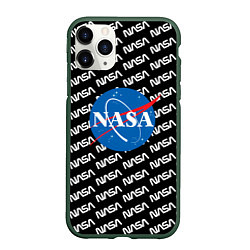 Чехол iPhone 11 Pro матовый NASA, цвет: 3D-темно-зеленый