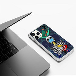 Чехол iPhone 11 Pro матовый Устал от карантина, цвет: 3D-белый — фото 2