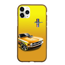 Чехол iPhone 11 Pro матовый Ford mustang - motorsport
