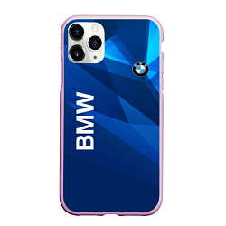Чехол iPhone 11 Pro матовый BMW, цвет: 3D-розовый