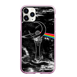 Чехол iPhone 11 Pro матовый Dark Side of the Moon Stick, цвет: 3D-розовый