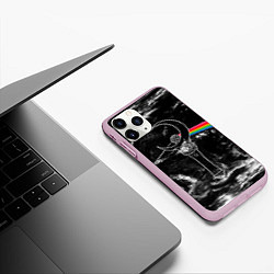 Чехол iPhone 11 Pro матовый Dark Side of the Moon Stick, цвет: 3D-розовый — фото 2