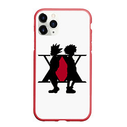 Чехол iPhone 11 Pro матовый Hunter x Hunter, цвет: 3D-красный
