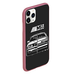 Чехол iPhone 11 Pro матовый BMW, цвет: 3D-малиновый — фото 2