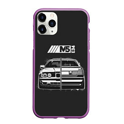 Чехол iPhone 11 Pro матовый BMW, цвет: 3D-фиолетовый