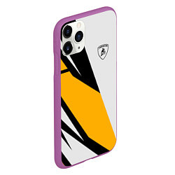 Чехол iPhone 11 Pro матовый Lamborghini, цвет: 3D-фиолетовый — фото 2