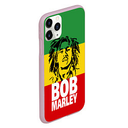 Чехол iPhone 11 Pro матовый Bob Marley, цвет: 3D-розовый — фото 2