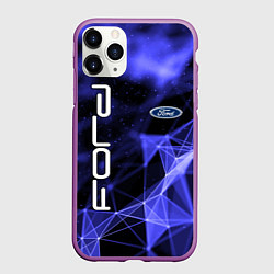 Чехол iPhone 11 Pro матовый FORD, цвет: 3D-фиолетовый