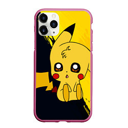 Чехол iPhone 11 Pro матовый ПикачуPikachu