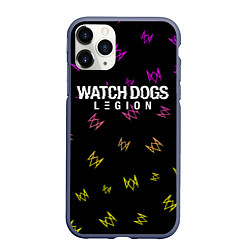 Чехол iPhone 11 Pro матовый WATCH DOGS LEGION ВОТЧ ДОГС, цвет: 3D-серый