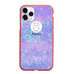 Чехол iPhone 11 Pro матовый Ёж, цвет: 3D-красный