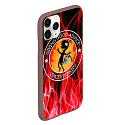 Чехол iPhone 11 Pro матовый FIRE, цвет: 3D-коричневый — фото 2