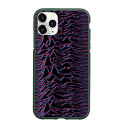 Чехол iPhone 11 Pro матовый Joy Division Glitch, цвет: 3D-темно-зеленый