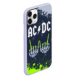 Чехол iPhone 11 Pro матовый AC DС, цвет: 3D-светло-сиреневый — фото 2
