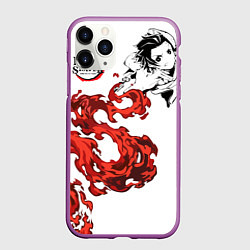 Чехол iPhone 11 Pro матовый Клинок, рассекающий демонов