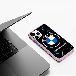 Чехол iPhone 11 Pro матовый BMW БМВ, цвет: 3D-розовый — фото 2