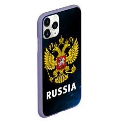 Чехол iPhone 11 Pro матовый RUSSIA РОССИЯ, цвет: 3D-серый — фото 2
