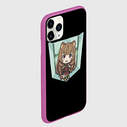 Чехол iPhone 11 Pro матовый Рафталия чиби, цвет: 3D-фиолетовый — фото 2