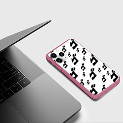 Чехол iPhone 11 Pro матовый JoJo Bizarre Adventure, цвет: 3D-малиновый — фото 2