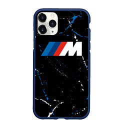 Чехол iPhone 11 Pro матовый BMW БМВ, цвет: 3D-тёмно-синий
