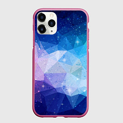 Чехол iPhone 11 Pro матовый ПОЛИСКЕЙП, цвет: 3D-малиновый