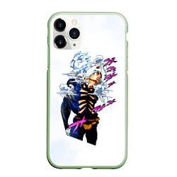 Чехол iPhone 11 Pro матовый JoJo Bizarre Adventure, цвет: 3D-салатовый