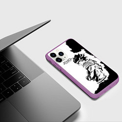 Чехол iPhone 11 Pro матовый JoJo Bizarre Adventure, цвет: 3D-фиолетовый — фото 2