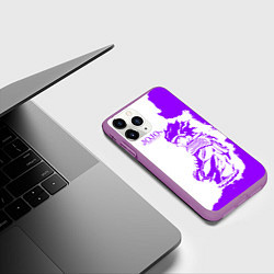 Чехол iPhone 11 Pro матовый JoJo Bizarre Adventure, цвет: 3D-фиолетовый — фото 2