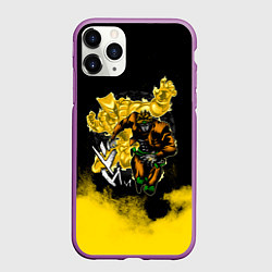 Чехол iPhone 11 Pro матовый JoJo Bizarre Adventure, цвет: 3D-фиолетовый