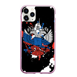 Чехол iPhone 11 Pro матовый Герб, цвет: 3D-розовый