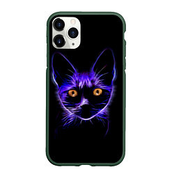 Чехол iPhone 11 Pro матовый Дикая кошка