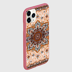 Чехол iPhone 11 Pro матовый Старый ковер, цвет: 3D-малиновый — фото 2