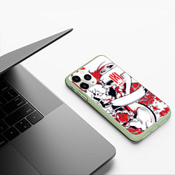 Чехол iPhone 11 Pro матовый Monsta X, цвет: 3D-салатовый — фото 2