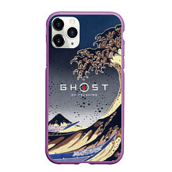 Чехол iPhone 11 Pro матовый Ghost of Tsushima, цвет: 3D-фиолетовый